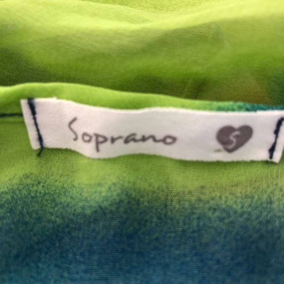 Soprano sheer crop top spaghetti straps S - Picture 3 of 6